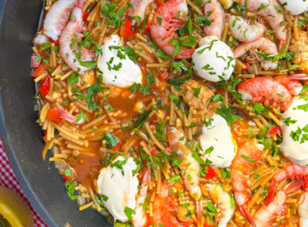 fideos caldosos de pescador